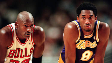 Zwei der größten NBA-Spieler aller Zeiten: Michael Jordan und Kobe Bryant spielten noch gegeneinander.