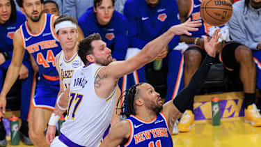 Luka Doncic führte die Los Angeles Lakers mit 35 Punkten an.