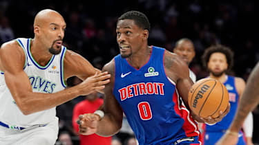 Zeigte eine starke Leistung für die Pistons: Jalen Duren (re.).