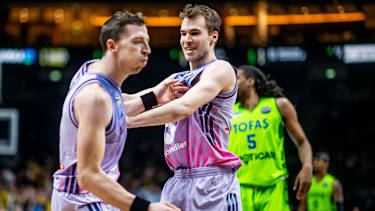 Zwei der wichtigsten Spieler der Berliner: Justin Bean und Malte Delow.