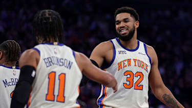Die Knicks haben den Shooting-Stars-Wettbewerb gewonnen.