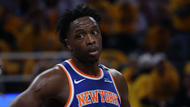 O.G. Anunoby steht mit den New York Knicks in den NBA-Finals.