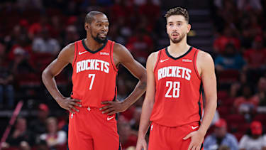 Star-Duo in Houston: Kevin Durant und Alperen Sengün.