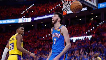 Chet Holmgren war der beste Spieler der Thunder beim Auftaktsieg gegen die Lakers.