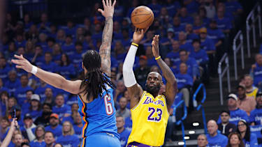Führte seine Lakers mit starken 27 Punkten an: LeBron James.