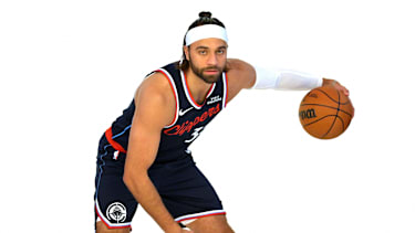 Max Strus beim Media Day der Clippers.