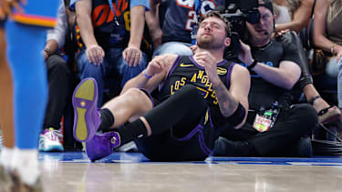 Ausgerechnet gegen OKC zog sich Doncic eine Verletzung zu, die seine Saison beenden würde.