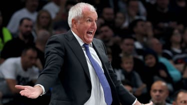 Zeljko Obradovic steht seit 2021 an der Seitenlinie von Partizan Belgrad.