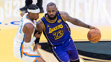 Für die Lakers um LeBron James gilt es vor allem Shai Gilgeous-Alexander auszuschalten.