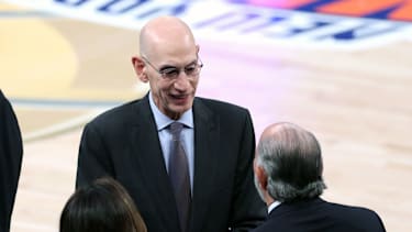 Adam Silver bei Spiel 3 zwischen den Knicks und den Spurs.