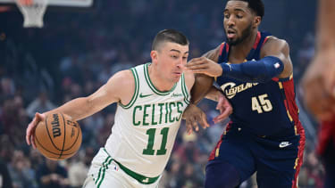 Payton Pritchard gegen Donovan Mitchell.