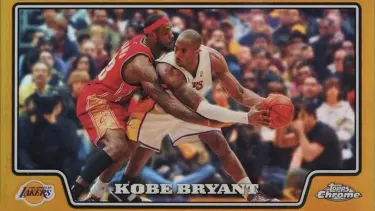 Der Topps Chrome Basketball Gold Refractor #24 Kobe Bryant /50 von der Saison 2008/09.