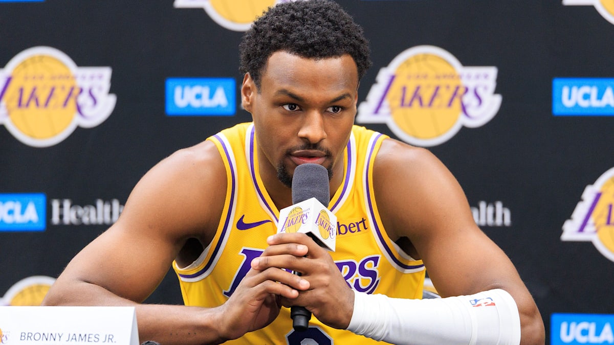Bronny James Impresses Lakers with Defense Against Doncic and Reaves