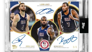 Besonders gefragt: Die Triple-Karte mit LeBron James, Stephen Curry und Kevin Durant.