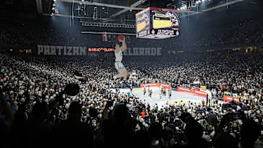 Eine der lautesten und vollsten Hallen der EuroLeague: Die Belgrad-Arena von Partizan.