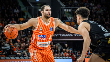 Christopher Ledlum von ratiopharm Ulm legte ein Monster-Double-Double auf.