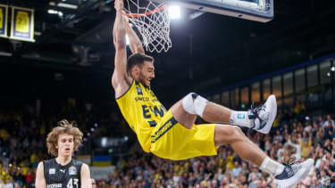 Oldenburg, Niedersachsen, DEU, 05.10.2022, Maximilian DiLeo (EWE Baskets Oldenburg). EWE Baskets Oldenburg vs. Medi Bayreuth. 1. Basketball-Bundesliga Saison 2022 2023, 2. Spieltag, Grosse EWE Arena. EWE Baskets Oldenburg vs. Medi Bayreuth *** Oldenburg, Lower Saxony, DEU, 05 10 2022, Maximilian DiLeo EWE Baskets Oldenburg EWE Baskets Oldenburg vs Medi Bayreuth 1 Basketball Bundesliga Saison 2022 2023, 2 Spieltag, Grosse EWE Arena EWE Baskets Oldenburg vs Medi Bayreuth