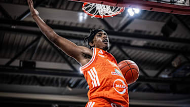 1. Basketball Bundesliga, easyCredit BBL, Saison 2025 2026, Herren, Hauptrunde, 31. Spieltag, 24.04.2026, RASTA Vechta - Löwen Braunschweig Malik Parsons ( 3 - RASTA Vechta) während der Partie Vechta RASTA Dome Niedersachsen Deutschland *** 1 Basketball Bundesliga, easyCredit BBL, Season 2025 2026, Men, Main Round, Matchday 31, 24 04 2026, RASTA Vechta Löwen Braunschweig Malik Parsons 3 RASTA Vechta during the game Vechta RASTA Dome Lower Saxony Germany