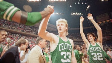 Gewann mit den Celtics drei NBA-Meisterschaften: Larry Bird (33).