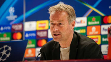 Pressekonferenz mit Kasper Hjulmand.