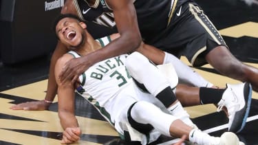 Einer von vielen derzeitig Verletzten: Bucks-Star Giannis Antetokounmpo.