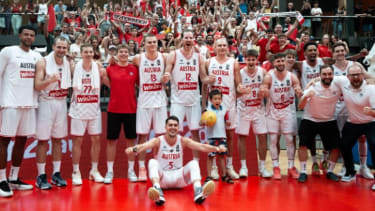 Das ÖBV-Team beim Jubeln.