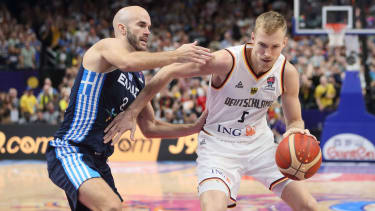 Niels Giffey im Trikot der deutschen Nationalmannschaft