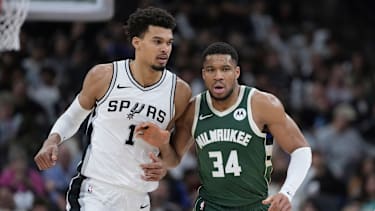 Victor Wembanyama und Giannis Antetokounmpo im direkten Duell.