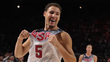 Klay Thompson wartet auf eine Freigabe der USA.