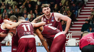 Trapani startete die Partie mit nur fünf Spielern.