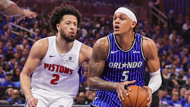 Cade Cunningham (li.) und Paolo Banchero (re.) erzielten jeweils 45 Punkte im fünften Aufeinandertreffen.