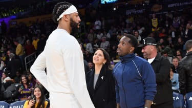Anthony Davis (li.) mit Agent Rich Paul (re.).