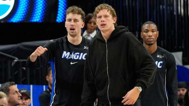 Franz (li.) und Moritz Wagner (re.) stehen vor ihrem Heimspiel in Berlin.