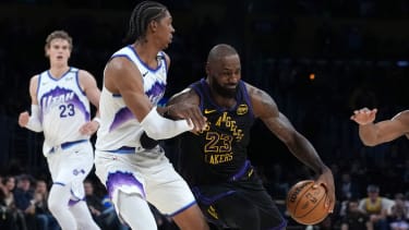 LeBron James verbuchte gegen Utah ein Double-Double.