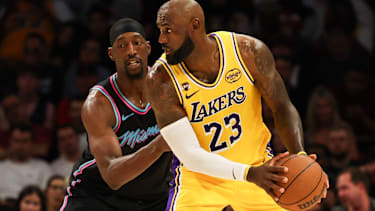 Im Duell: LeBron James und Bam Adebayo