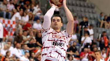 Croatia, Osijek, 060726. City Garden Hall. Match of the 6th round of the first round of qualification for the 2027 Basketball World Cup Croatia - Israel. In the photo: Mario Hezonja. Photo: Marin Franov CROPIX Copyright: xxMarinxFranovx hrvatska_izrael6-060726