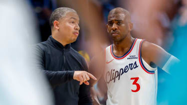 Chris Paul (re.) unterschrieb im Sommer für die Clippers.