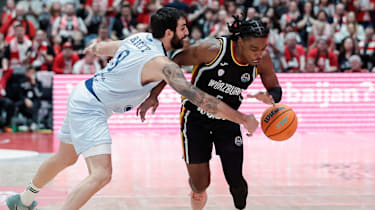 Marcus Carr und die Würzburg Baskets unterlagen in Badalona.