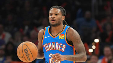 Cason Wallace spielt seit 2023 für die Oklahoma City Thunder.