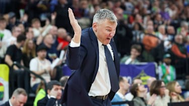 Fenerbahce-Coach Saras Jasikevicius konnte mit der Leistung seiner Mannschaft zweitweise nicht zufrieden sein.