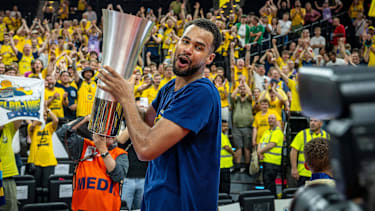 Norris Agbakoko ist mit ALBA Berlin deutscher Meister geworden.