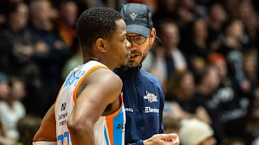 Eric Washington Jr. und Coach Björn Harmsen waren sich nicht immer grün.