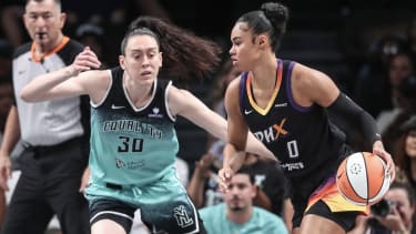 Satou Sabally kam in New York nur auf sechs Punkte.