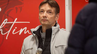 Olaf Lange bei einem Spiel der DBBL.