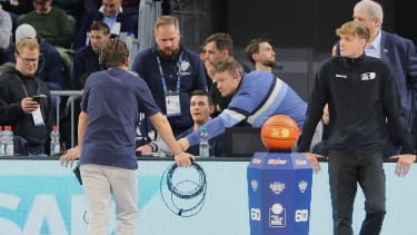 Die Partie in Mannheim startete mit 45 Minuten Verzögerung.