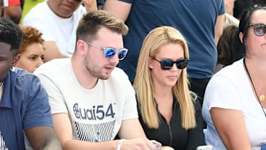 Luka Doncic und Anamaria Goltes
