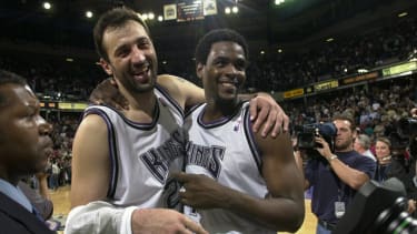 Vlade Divac und Chris Webber bildeten für Sacramento einen starken Frontcourt.
