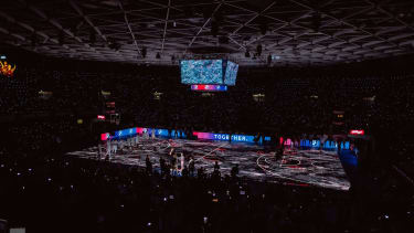 FC Bayern Basketball Saisoneröffnung 2023 auf dem ASB GlassFloor