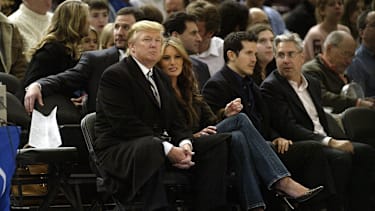 Donald Trump wird zum Spiel in New York erwartet.