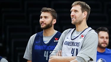 In Maxi Kleber (li.) und Dirk Nowitzki (re.) schafften es bereits zuvor zwei Würzburger zu beachtlichen Karrieren in der NBA.